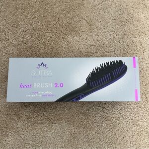 Sutra Heat Brush 2.0 Styling Tool - Heats up‎ to  450 Degrees Black & Purple EUC